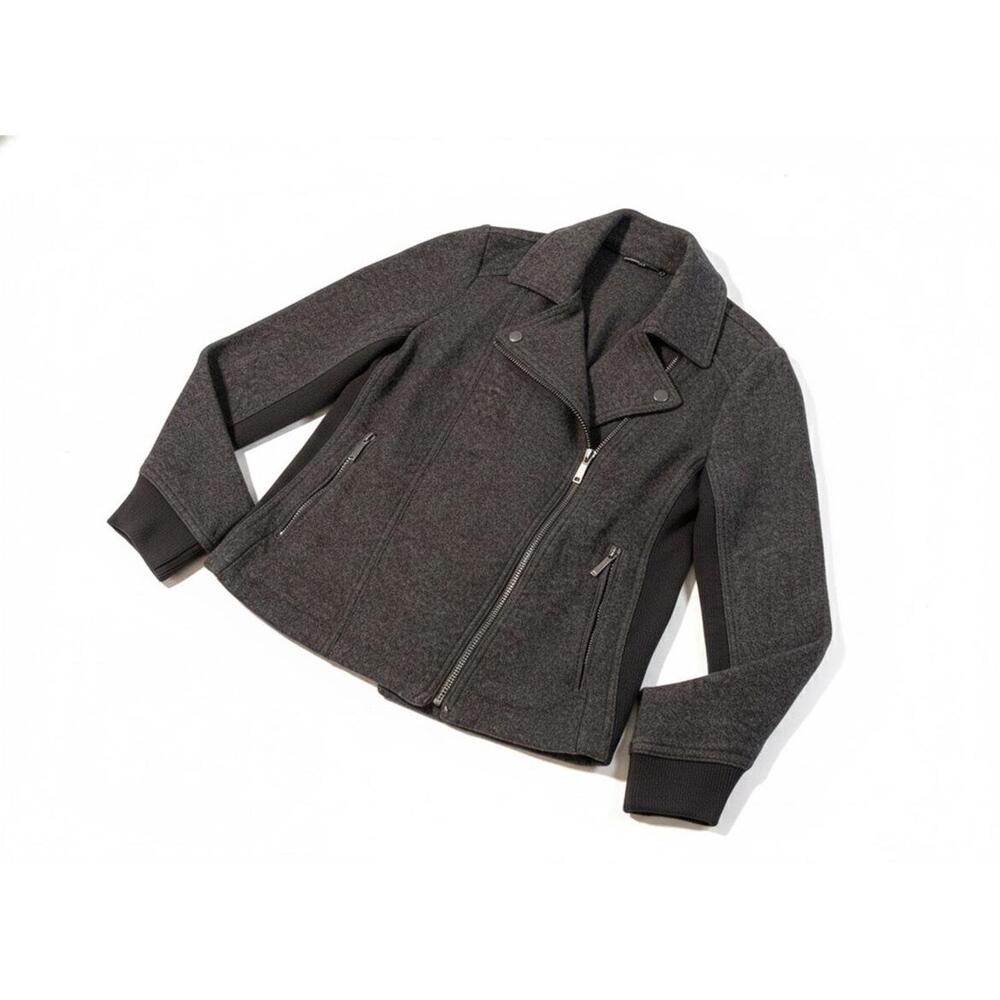 Chico’s Women’s Grey Moto Jacket Size 0